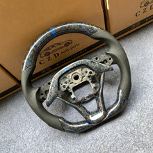 Load image into Gallery viewer, CZD auto parts for Honda Insight 2019-2021 carbon fiber steering wheel with blue forged carbon