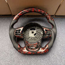 Load image into Gallery viewer, CZD auto parts for TOYOTA SUPRA A90 A91 MK5 2020-2021 carbon fiber steering wheel with red flakes forge carbon