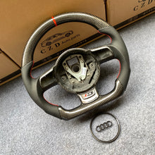 Load image into Gallery viewer, CZD auto parts for Audi R8 (42) 2010-2015 carbon fiber steering wheel with bottom logo