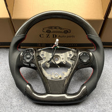 Load image into Gallery viewer, czd auto parts carbon fiber steering wheel for Toyota Camry with 3spoke 2012-2014 with gloss black carbon fiber