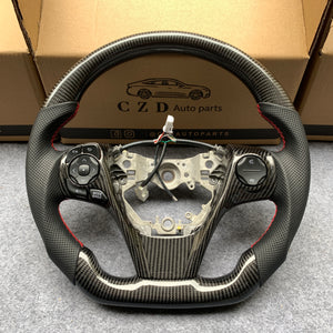 czd auto parts carbon fiber steering wheel for Toyota Camry with 3spoke 2012-2014 with gloss black carbon fiber