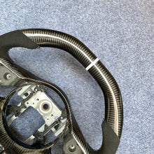 Load image into Gallery viewer, CZD auto parts carbon fiber steering wheel for Mitsubishi Lancer Evolution Evo 10 with white stripe