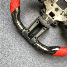 Load image into Gallery viewer, CZD autoparts for  Ford Mustang 2009-2014  carbon fiber steering wheel with red perforated leather side