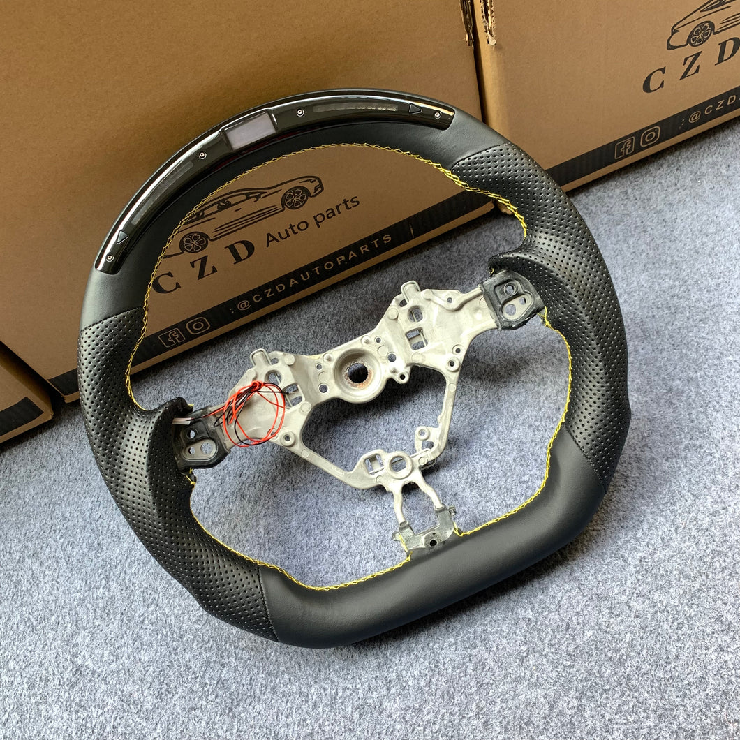 czd auto parts carbon fiber steering wheel for Toyota 86 2016-2019 with yellow stitching