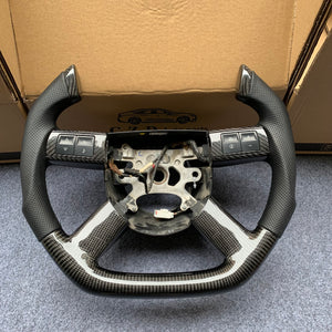 CZD auto parts carbon fiber steering wheel for Dodge Charger 2005-2010 with F1 shape