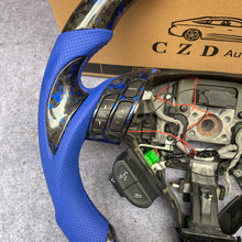 Load image into Gallery viewer, CZD autoparts for Honda Accord CL7 CL9 2003-2005 carbon fiber steering wheel with blue flakes carbon fiber