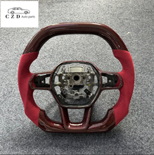 Load image into Gallery viewer, CZD auto parts for Honda 11th gen Civic XI 2021-2022 carbon fiber steering wheel flat top