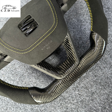 Load image into Gallery viewer, CZD auto parts for Seat Leon 2013-2020 carbon fiber steering wheel with alcantara airbag cover