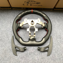 Load image into Gallery viewer, CZD autoparts for Nissan gtr  r35 2009-2016 carbon fiber steering wheel with matte carbon fiber paddles shifter