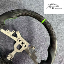 Load image into Gallery viewer, CZD auto parts for  Chevrolet Corvette C6 Z06 C6 2005-2013 carbon fiber steering wheel with light green stripe line