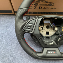 Load image into Gallery viewer, CZD auto parts for Chevrolet 6th gen Camaro 2016-2020 carbon fiber steering wheel with smooth leather