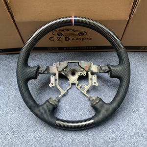 czd auto parts carbon fiber steering wheel for Tundra 2007-2013 with perforated leather