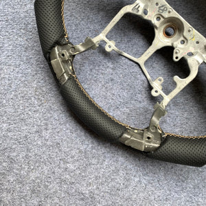 CZD Autoparts For Toyota Tundra 2013-2020 carbon fiber steering wheel black perforated leather steering wheel core