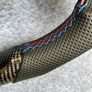 CZD Autoparts For BMW X5 M F85 X6 M F86 carbon fiber steering wheel gloss carbon fiber top&bottom