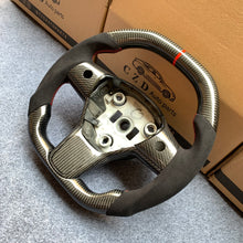 Load image into Gallery viewer, Tesla Model 3 2017/2018/2019/2020 carbon fiber steering wheel from CZD with black carbon