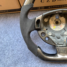 Load image into Gallery viewer, CZD auto parts for Maserati Grancabrio 2010-2020 carbon fiber steering wheel with ltaly color stripe line