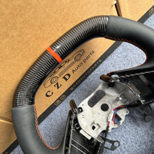Load image into Gallery viewer, CZD auto parts for Chevrolet Corvette C8 2020+ carbon fiber steering wheel with orange stripe line