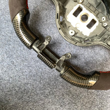 Load image into Gallery viewer, CZD auto parts for Mercedes Benz AMG A35 W177 GT C190 C43 W205 C63S W205 CLA35 C118 2019-2021 carbon fiber steering wheel with alcantarra leather side