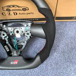 czd auto parts carbon fiber steering wheel for Toyota IQ with printing logo