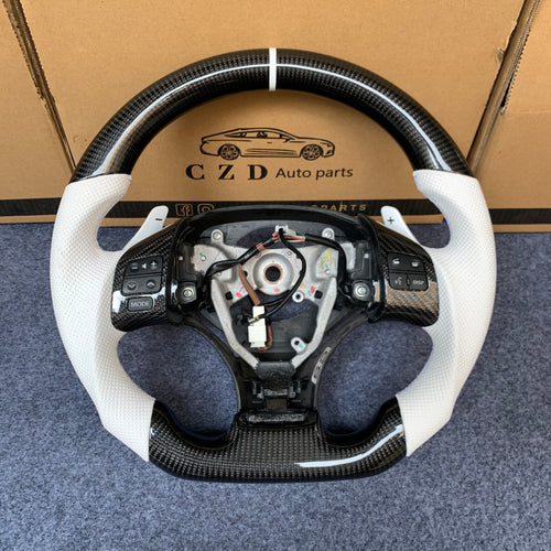 CZD auto parts carbon fiber steering wheel for Lexus IS250 /300 /350 2006-2013 with white stripe