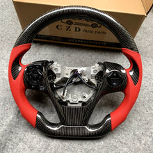 Load image into Gallery viewer, czd auto parts carbon fiber steering wheel for Toyota Venza 2013-2015 with black stitching
