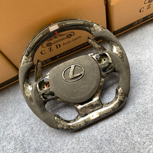 CZD auto parts carbon fiber steering wheel for Lexus NX 200T 2014-2020 with forged carbon fiber