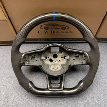 Load image into Gallery viewer, CZD auto parts for Volkswagen Golf 7 GTI Golf R MK7 VW Polo GTI Scirocco 2015 2016 carbon fiber steering wheel with blue stitching