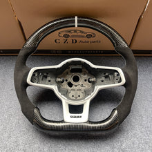 Load image into Gallery viewer, CZD auto parts for Volkswagen Golf 7 GTI Golf R MK7 VW Polo GTI Scirocco 2015 2016 carbon fiber steering wheel with alcantara leather side