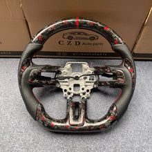 Load image into Gallery viewer, CZD auto parts for Ford SHELBY GT350R GENUINE 2018-2021 carbon fiber steering wheel with red flakes forged carbon
