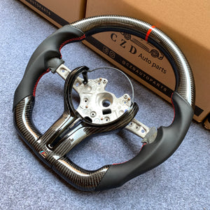 CZD Autoparts For BMW F83 M5 F10 M6 F06 F12 F13 carbon fiber steering wheel inner trim in gloss black