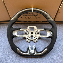 Load image into Gallery viewer, czd auto parts carbon fiber steering wheel for Ford Mustang/Ford SHELBY GT350 with alcantara