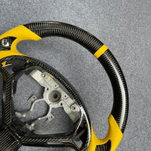 Load image into Gallery viewer, czd auto parts carbon fiber steering wheel for Infiniti Q40 Q60 2014-2015 with yellow perforated leather
