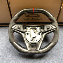 Load image into Gallery viewer, CZD auto parts carbon fiber steering wheel for Chevrolet 5th gen Camaro 2010-2015 with black alcantara