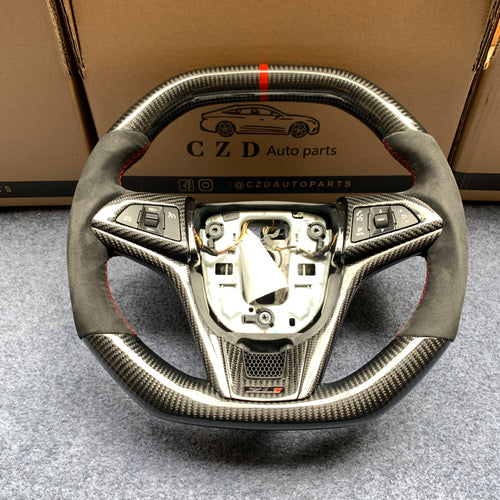 CZD auto parts carbon fiber steering wheel for Chevrolet 5th gen Camaro 2010-2015 with black alcantara