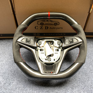 CZD auto parts carbon fiber steering wheel for Chevrolet 5th gen Camaro 2010-2015 with black alcantara