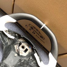 Load image into Gallery viewer, CZD auto parts for Tesla Model X 2016-2020 carbon fiber steering wheel with white alcantara leather side