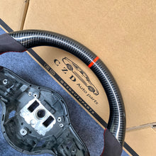 Load image into Gallery viewer, CZD auto parts for Mercedes Benz AMG A35 W177 GT C190 C43 W205 C63S W205 CLA35 C118 2019-2021 carbon fiber steering wheel with alcantarra leather side