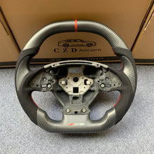 Load image into Gallery viewer, CZD auto parts for Chevrolet Corvette C7 2014-2019 carbon fiber steering wheel flat top with matte carbon thumb grips