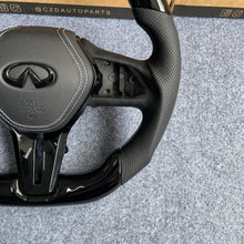 Load image into Gallery viewer, CZD auto parts for Infiniti QX50 2018-2019 carbon fiber steering wheel with piano black