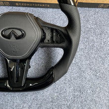 Load image into Gallery viewer, CZD autoparts for Infiniti QX50 2018-2019  carbon fiber steering wheel with black airbag cover
