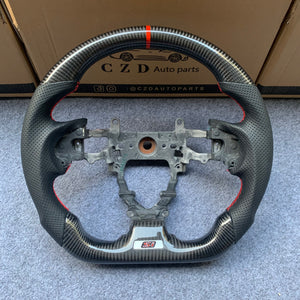 CZD Autoparts For Honda 9th gen Civic/SI 2012-2015 carbon fiber steering wheel SI badge bottom