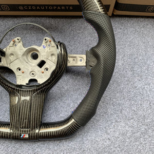 CZD Autoparts For BMW M2 F87 M3 F80 M4 F82 carbon fiber steering wheel gloss carbon fiber trim