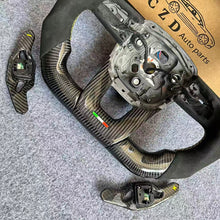 Load image into Gallery viewer, CZD auto parts for  Lamborghini URUS 2019/ 2020 carbon fiber steering wheel with alcantara leather side