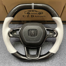 Load image into Gallery viewer, CZD auto parts for Honda 11th gen Civic XI 2021-2022 carbon fiber steering wheel with airbag cover
