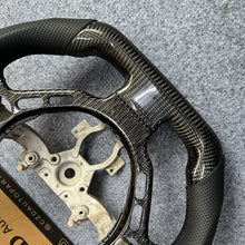 Load image into Gallery viewer, CZD autoparts for Nissan GTR R35 2009-2016 steering wheel with gloss black carbon fiber trim