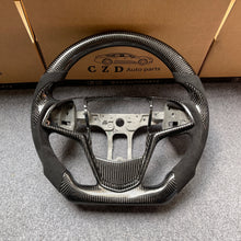 Load image into Gallery viewer, CZD auto parts for CTS 2014 2015 2016 carbon fiber steering wheel  with alcantara leather side