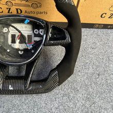 Load image into Gallery viewer, CZD auto parts for  Mercedes Benz W205 AMG C43 GLA 45 C218 W213 X253 C253 W166 W222 R172 R231  carbon fiber steering wheel with alcantara leather pink stitching