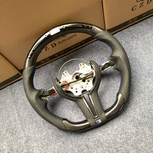 CZD Autoparts For BMW F83 M5 F10 M6 F06 F12 F13 carbon fiber steering wheel with Japanese LED