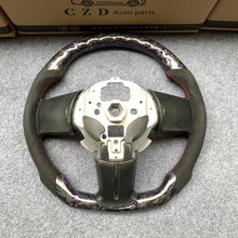 Load image into Gallery viewer, CZD Autoparts For Ford Mustang Shelby GT500 2010-2014 carbon fiber steering wheel black alcantara sides