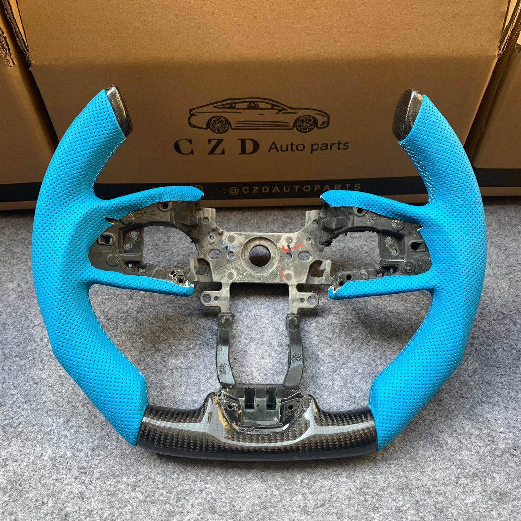 czd auto parts carbon fiber steering wheel for Honda MK10 2016-2021 with yoke shape
